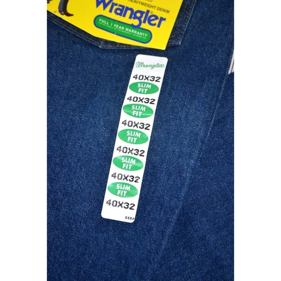WRANGLER‎ Cowboy Cut Slim Fit Jeans SIZE 40/32 Heavyweight Denim NWT - Picture 3 of 7